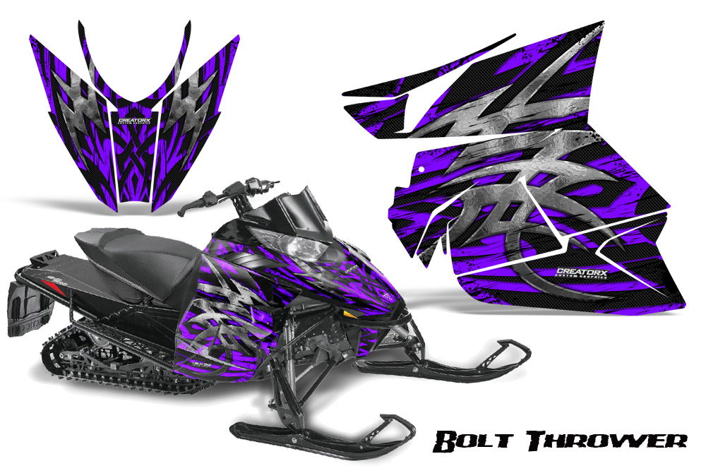 Arctic Cat Pro Climb Cross 2012 Graphics Kit .Bolt Thrower Purple